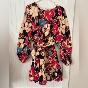 Baltic Born Floral Long Sleeve Mini Dress